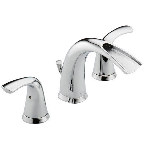 Delta 35708LF Nyla Two Handle Widespread Bathroom Sink Faucet, Chrome