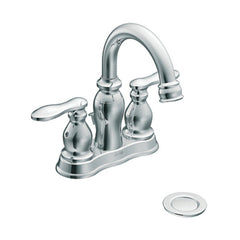 Moen CA84668 Caldwell Two-Handle Low Arc Bathroom Sink Faucet Chrome