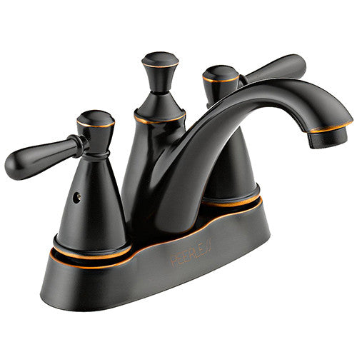 Peerless P99674LF-OB Apex 2 Handle Bathroom Sink Faucet, Oil Rubbed Bronze