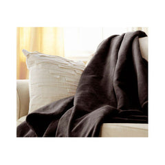 Sunbeam Microplush Electric Heated Throw Blanket Mocha Brown 8005-045-788