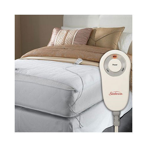 Sunbeam Foot Cuddler Warmer Electric Heated Mattress Pad, Twin / Full