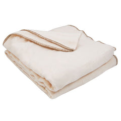 Sunbeam Fleece Throw Electric Heated Blanket Seashell