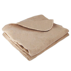 Sunbeam Beige Fleece Throw Electric Heated Blanket NEW