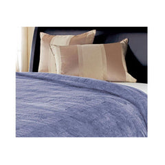 Sunbeam Heated Electric Blanket Channeled Microplush King Size Lagoon Blue