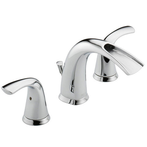 Delta 35708LF Nyla Two Handle Widespread Bathroom Sink Faucet, Chrome
