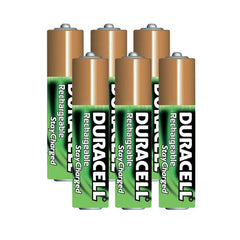 Duracell AAA 6-Pack Pre-Charged Rechargeable Stay Charged 800mAh AAA Batteries