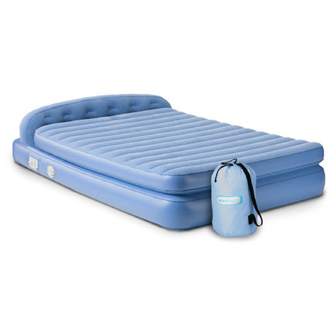 Aerobed 19813 Comfort Hi Rise Premium Queen Inflatable Mattress w Headboard