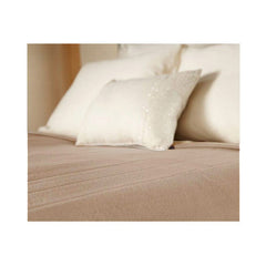Sunbeam Heated Electric Blanket Quilted Fleece Royal Dreams King Sand