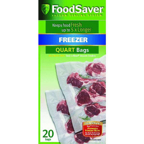 FoodSaver FSFSBF0216-015 8 X 11-Inch 1-Quart Sealer Bags, 20-Count